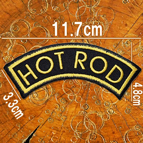 Amazon.co.jp: 刺繍アイロンワッペン・アップリケ・パッチ【Hot Rod